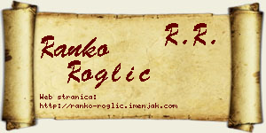 Ranko Roglić vizit kartica